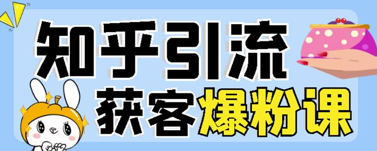 2022船长知乎引流+无脑爆粉技术：每一篇都是爆款，不吹牛，引流效果杠杠的-汇课新知资源网