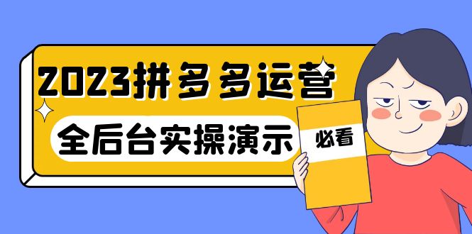 （6152期）2023拼多多·运营：14节干货实战课，拒绝-口嗨，全后台实操演示-汇课新知资源网