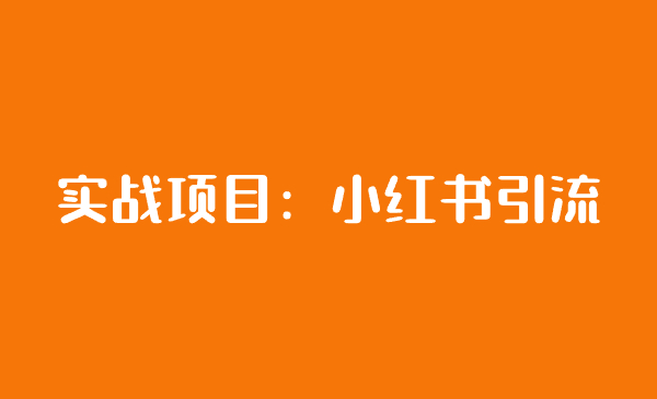 实战项目：小红书引流-汇课新知资源网