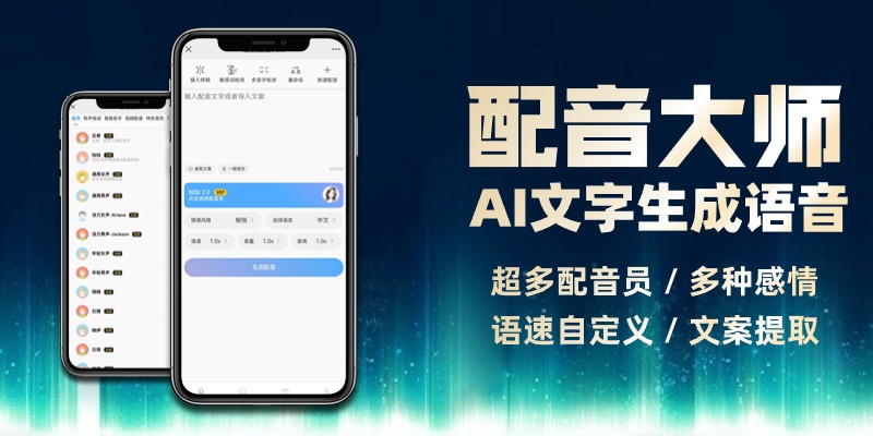 AI配音大师：AI文字转语音-汇课新知资源网